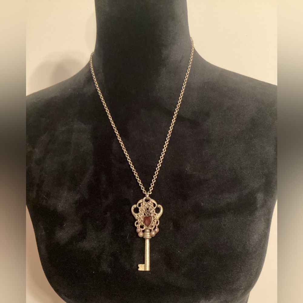 Key with Heart Necklace